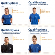 qualification N1/france junior villeurbanne Natation